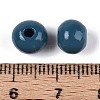 Spray Painted Round Natural Schima Wood Beads WOOD-A018-8mm-16-3