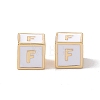 Rack Plating Brass Enamel Beads KK-B060-04G-04F-2