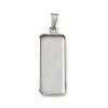 304 Stainless Steel Pendant Cabochon Settings X-STAS-Z118-02P-1