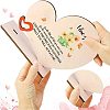Wooden Heart Table Decorations DJEW-WH0017-009-5