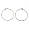 Tarnish Resistant 304 Stainless Steel Big Hoop Earrings EJEW-F105-06P-3
