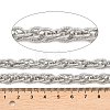304 Stainless Steel Textured Rope Chains CHS-C022-04P-3