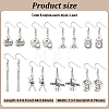 8 Pairs 8 Style Softball Sport Theme Alloy Dangle Earrings EJEW-AN0003-21-7