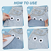 20Pcs Eyes Polyester Embroidery Iron on/Sew on Patches DIY-GA0010-06A-01-3