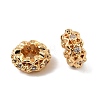 Brass Micro Pave Cubic Zirconia Beads KK-C155-14G-2