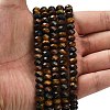 Three-color Natural Tiger Eye Beads Strands G-Z111-A02-02-2