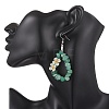 Flower 304 Stainless Steel Dangle Earrings EJEW-JE06802-2