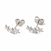 304 Stainless Steel Star Stud Earrings for Women EJEW-C004-01P-1
