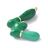 Brass Enamel Pendants KK-E093-03G-W-02-2