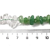 Natural Quartz Crystal & Green Aventurine Beads Strands G-L610-A01-01-4