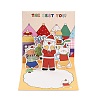 Square 3D Pop Up Paper Greeting Card AJEW-P123-A03-1