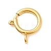 Brass Spring Ring Clasps KK-D407-20G-F-1