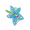 Glass Seed Beaded Pendants PALLOY-MZ01283-01-2