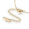 304 Stainless Steel Double Layer Necklaces NJEW-K120-10G-4