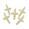 Rack Plating Eco-friendly Brass Pendants KK-B065-09G-4