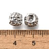 Brass Micro Pave Cubic Zirconia Beads KK-M318-39P-03-2