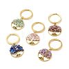 5Pcs Natural Stone Keychains KEYC-JKC00327-S-1