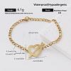 European Style 304 Stainless Steel Link Bracelets for Women OZ9661-4-1