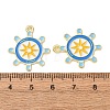 Ocean Alloy Enamel Pendants ENAM-B041-01L-2