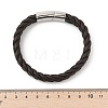 Braided Microfiber Leather Cord Bracelets for Men BJEW-Z081-13P-01-5