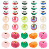 140Pcs 3 Styles Polyester Rabbit Hair with Alloy European Beads DIY-TA0015-26-3