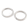 Non-Tarnish 316 Stainless Steel Spring Gate Rings STAS-M296-01P-I-1