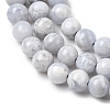 Natural Blue Lace Agate Beads Strands G-G346-A01-6mm-4
