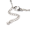 304 Stainless Steel Paperclip & Satellite Chains Bracelet Set BJEW-JB06524-6
