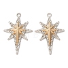 Alloy Rhinestone Pendants RB-CBAA987-17B-1