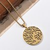 304 Stainless Steel Pendant Necklaces NJEW-Z058-03G-2