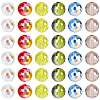 96Pcs 6 Colors AB Color Plated Glass Beads EGLA-PA0001-41-7