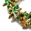 Spray Painted Synthetic Turquoise Beads Strands G-E617-A01-02-4