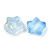 Transparent Spray Painted Glass Beads X1-GLAA-NH0003-01H-2