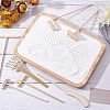  7Pcs 7 Style Bamboo Mini Zen Garden Rake WOOD-NB0001-85-2