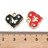 Alloy Enamel Pendants ALRI-D303-01G-3