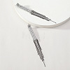 Cross Alloy Rhinestone Chain Tassel Stud Earrings WGF2F09-02-2