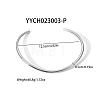 Simple Stainless Steel Round Cuff Choker Necklaces Fashion Jewelry for Women RC6869-6-2