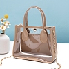 Clear PVC and PU Leather Bag PW-WGB52EE-05-1