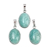 Natural Amazonite Pendants G-A315-06P-1
