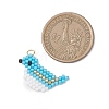 Beaded Bird Charms PALLOY-MZ01172-01-2