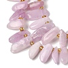 Natural Kunzite Beads Strands G-P604-A26-01-4