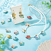10Pcs 10 Colors Handmade Porcelain Beads PORC-BG0001-04-7