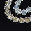 Electroplate Glass Beads Strand EGLA-S188-17-B04-2