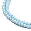 Imitation Jade Glass Beads Strands GLAA-K062-A01-06-3