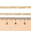 Ion Plating(IP) 304 Stainless Steel Figaro Chain Necklaces STAS-K168-01G-3