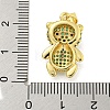 Brass Micro Pave Cubic Zirconia Pendants KK-R159-20B-G-3