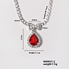 Fashion Brass Rhinestone Pendant Necklace for Women HY3513-2-1