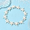 Synthetic Turquoise & Non-magnetic Hematite Beads Stretch Bracelets for Women Men BJEW-JB13727-01-1