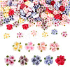 135Pcs 9 Colors Rose Flower Resin Cabochons MRMJ-TA0001-50-1