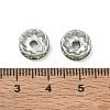 304 Stainless Steel Rhinestone Spacer Beads RB-CBA18B7-01P-17-3